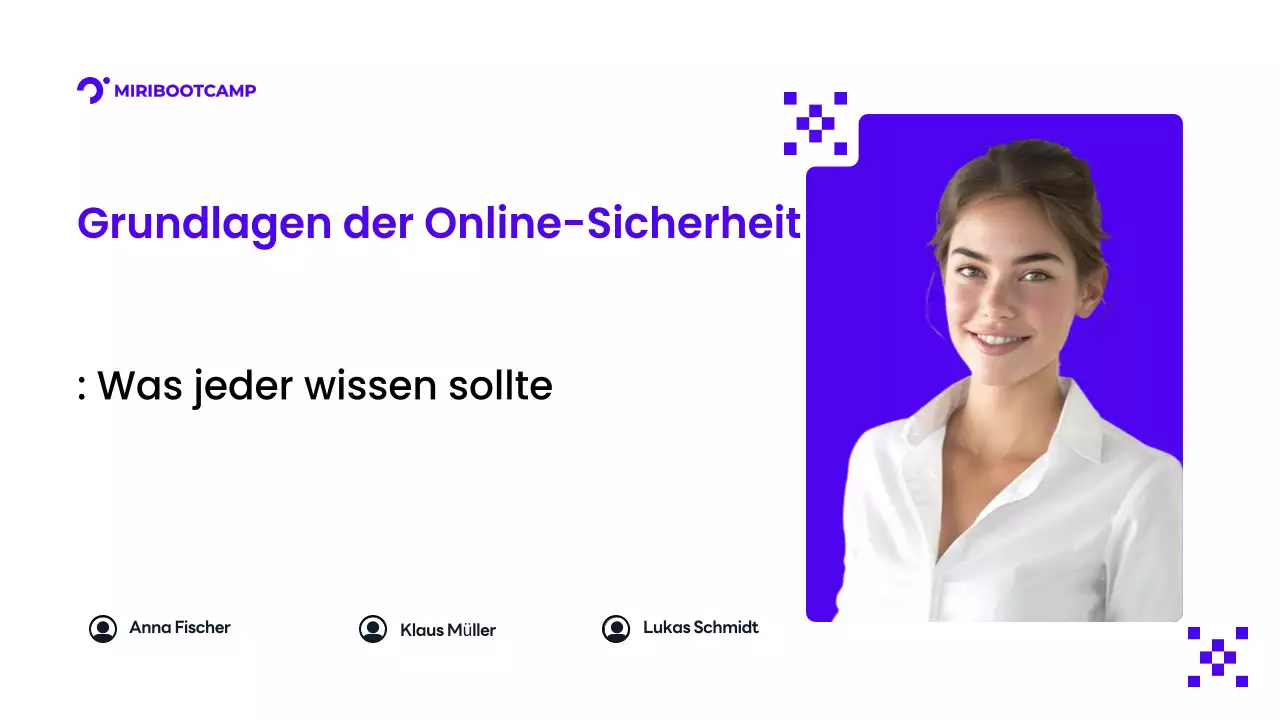 Lila Modern Security Guide Präsentation