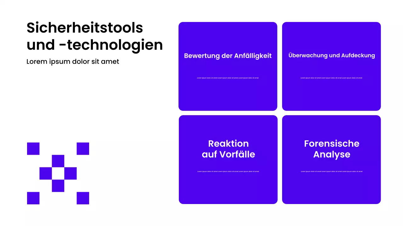 Lila Modern Security Guide Präsentation
