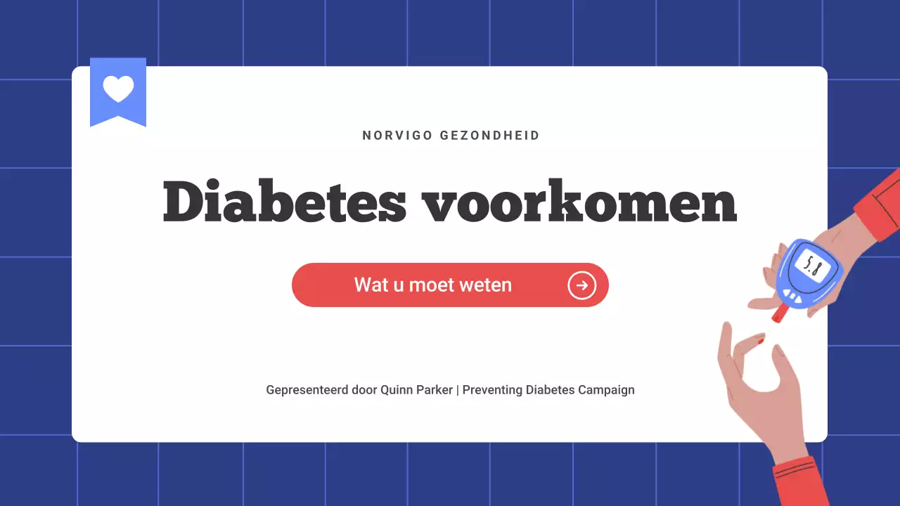 Laten we diabetes voorkomen