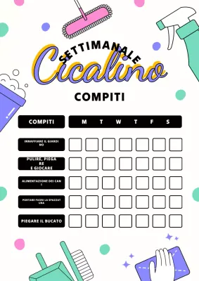 Agenda estiva retrò colorata