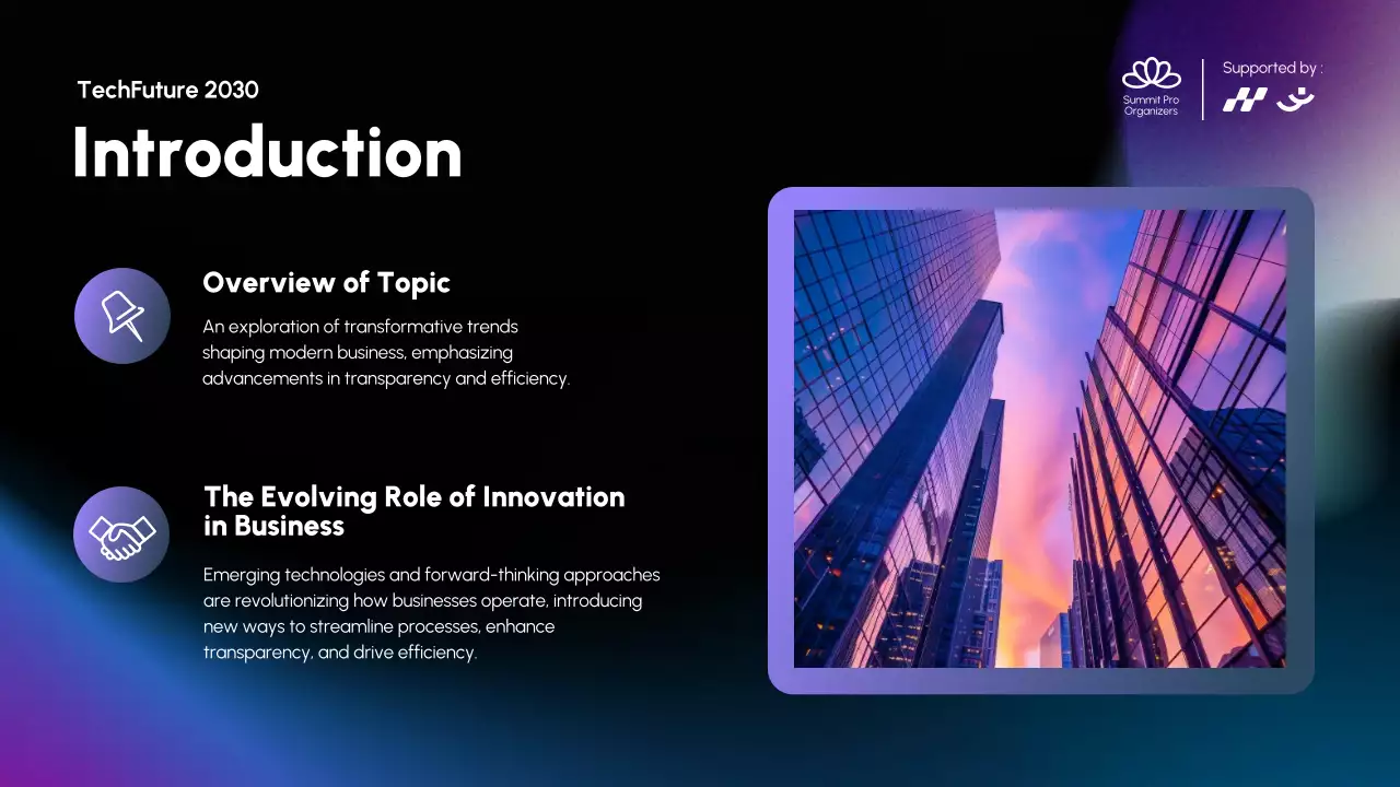 Blue Modern Conference Presentation