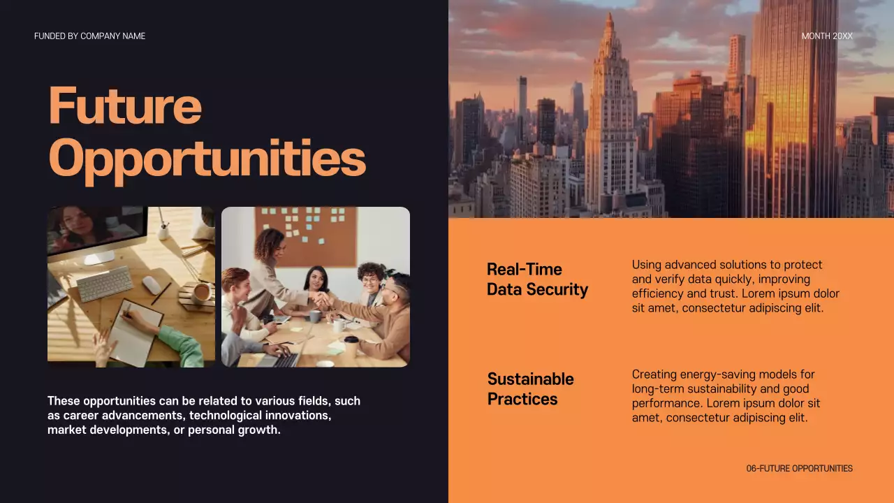 Orange Modern Conference Announcement Presentation