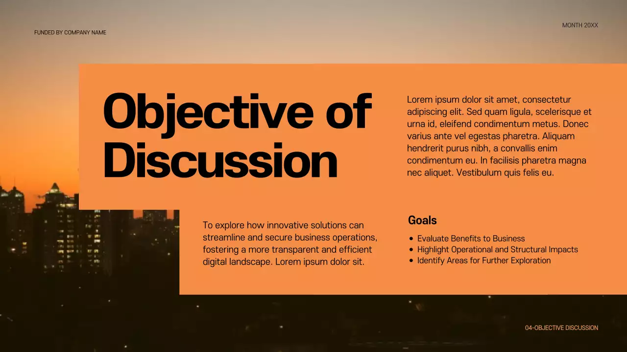 Orange Modern Conference Announcement Presentation