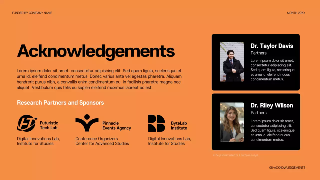 Orange Modern Conference Announcement Presentation