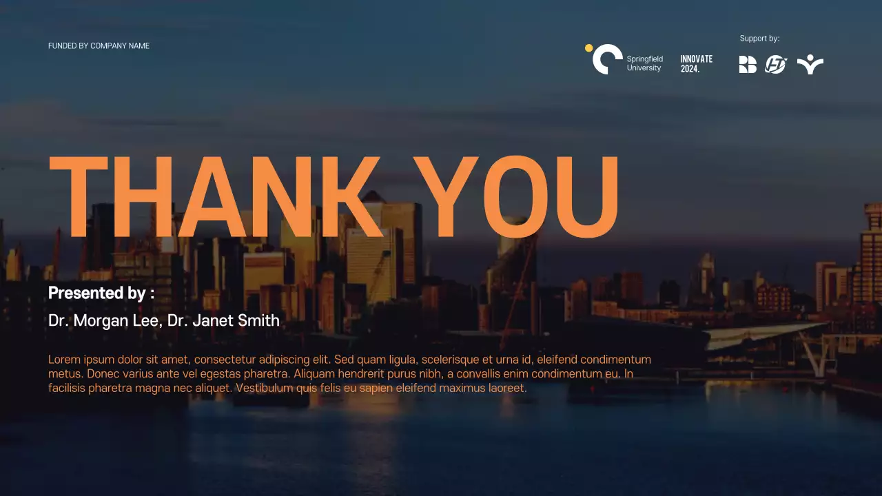 Orange Modern Conference Announcement Presentation