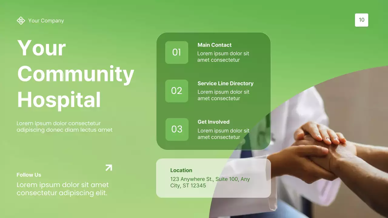 Green Modern Healthcare Services Promotion Presentation