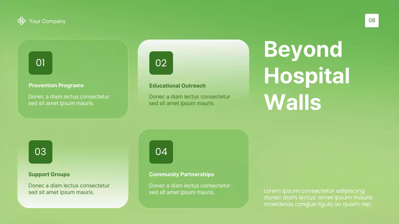 Green Modern Healthcare Services Promotion Presentation