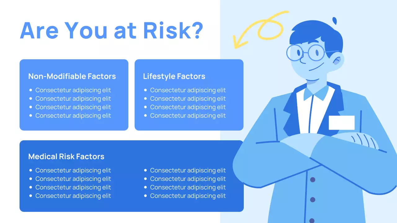 Blue Modern Healthcare Diabetes Awareness Presentation
