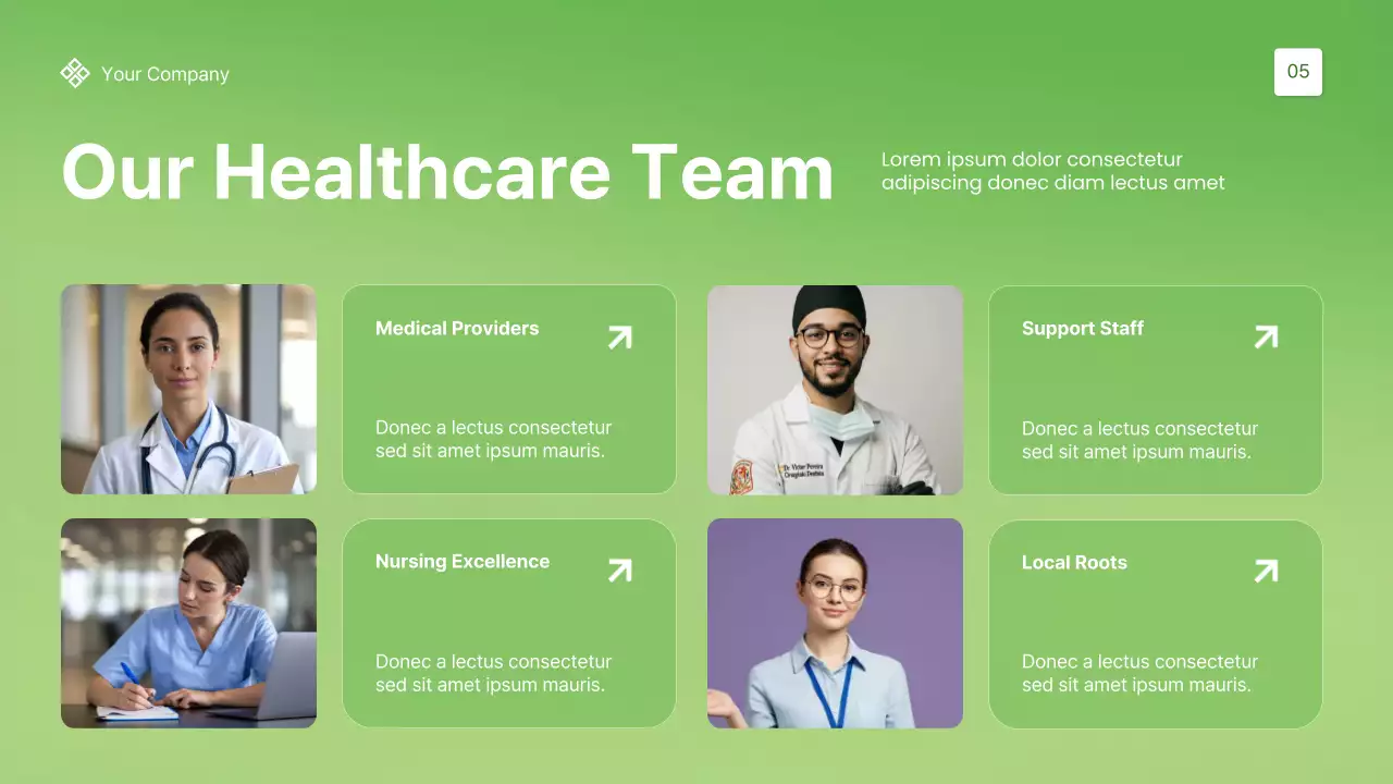 Green Modern Healthcare Services Promotion Presentation