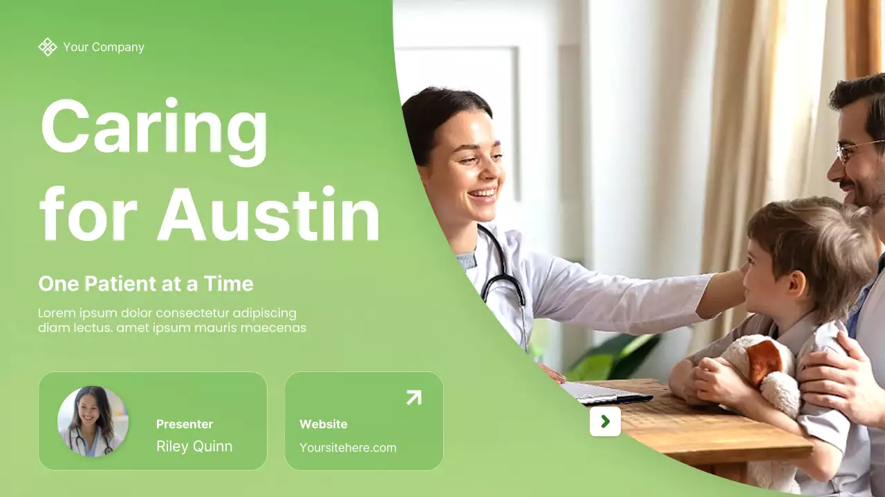 Green Modern Healthcare Services Promotion Presentation