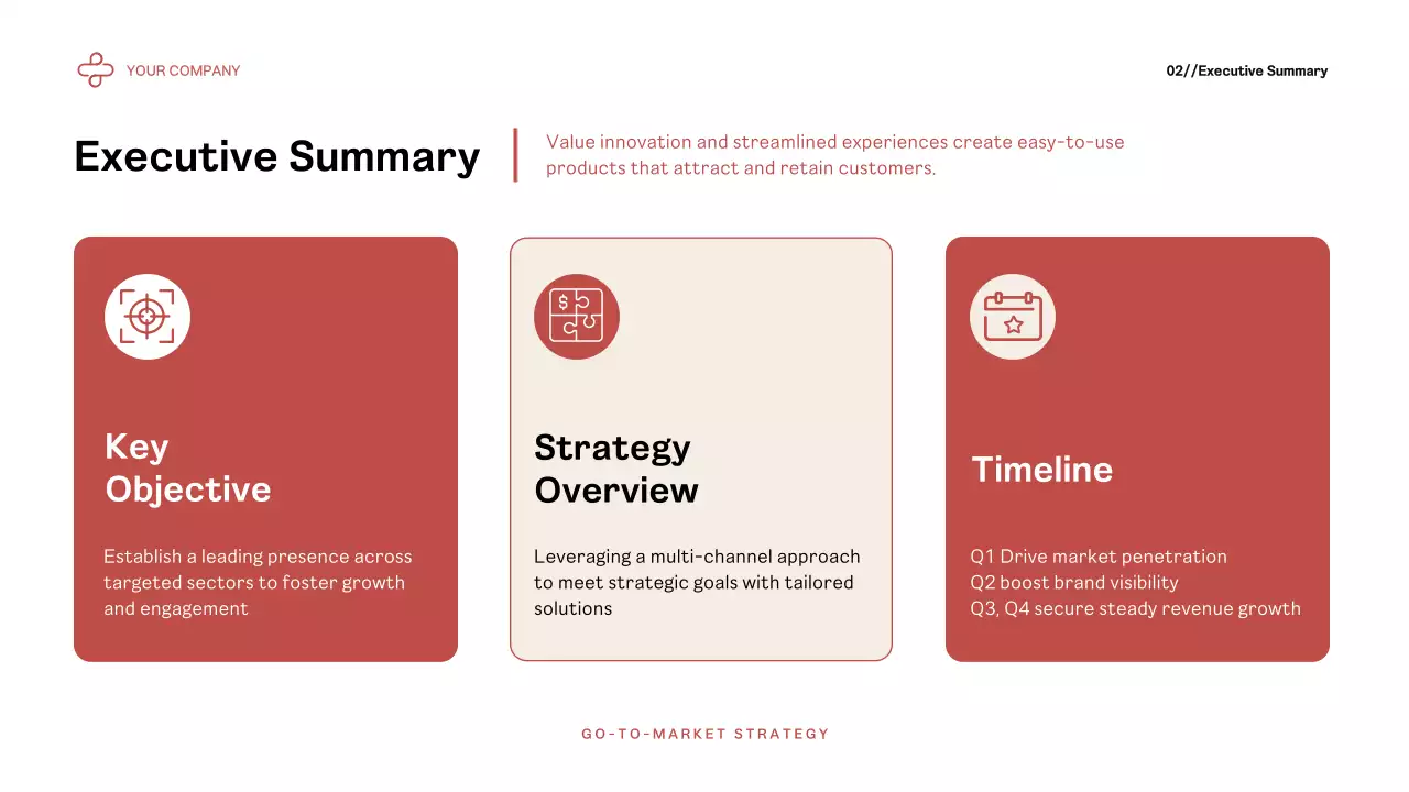 Red Modern Market Strategy Presentation