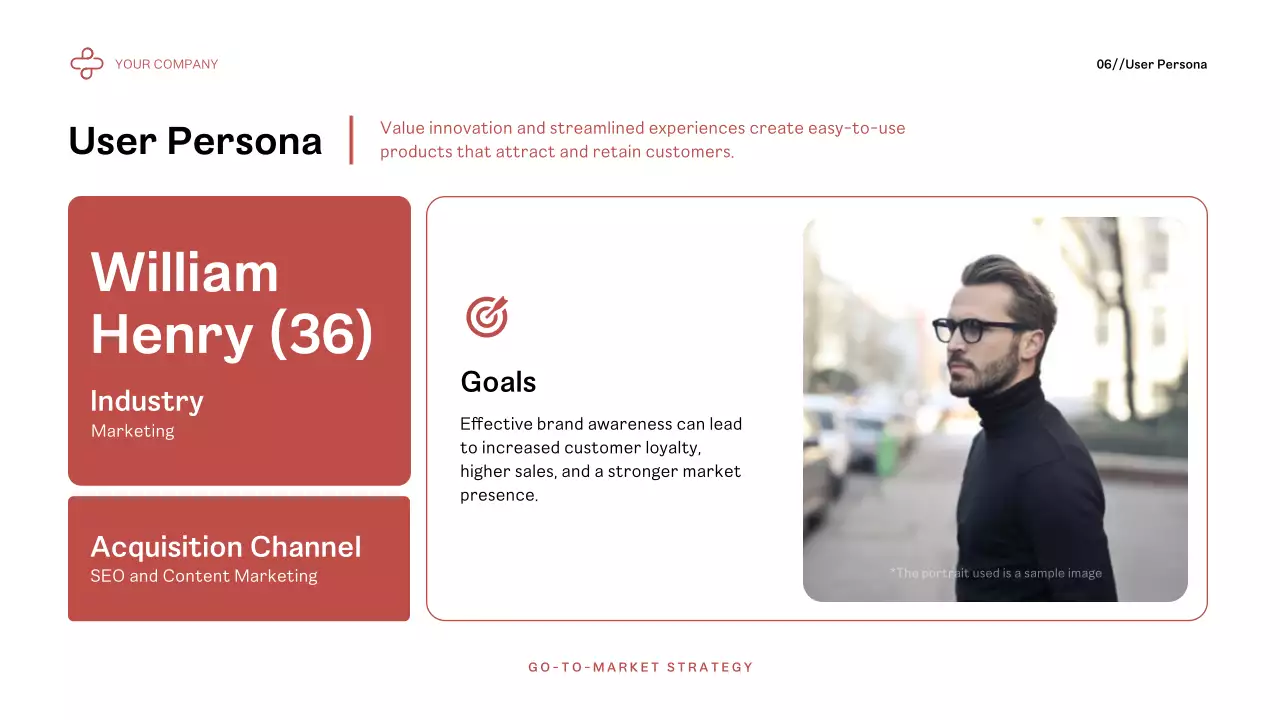 Red Modern Market Strategy Presentation