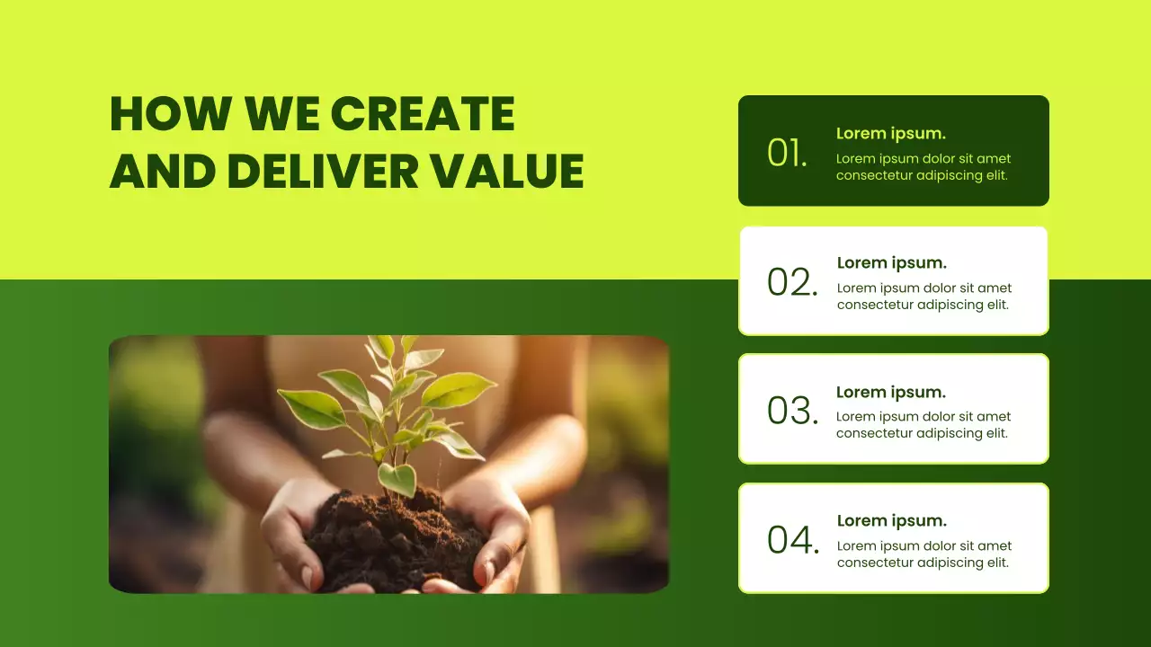 Green Modern Environmental Initiatives Pitch Presentation