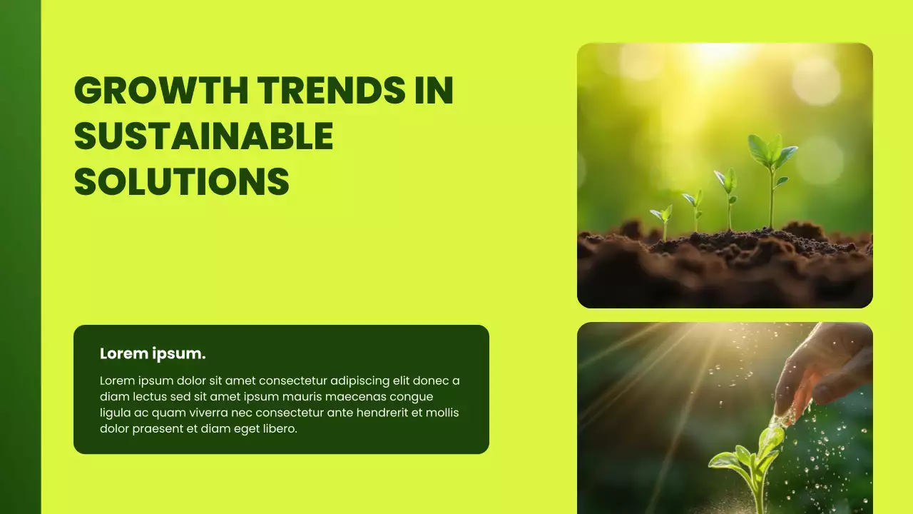 Green Modern Environmental Initiatives Pitch Presentation