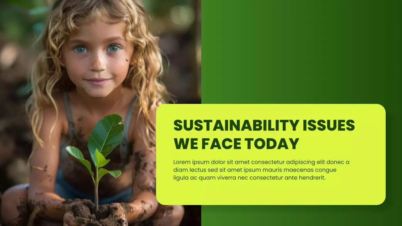 Green Modern Environmental Initiatives Pitch Presentation