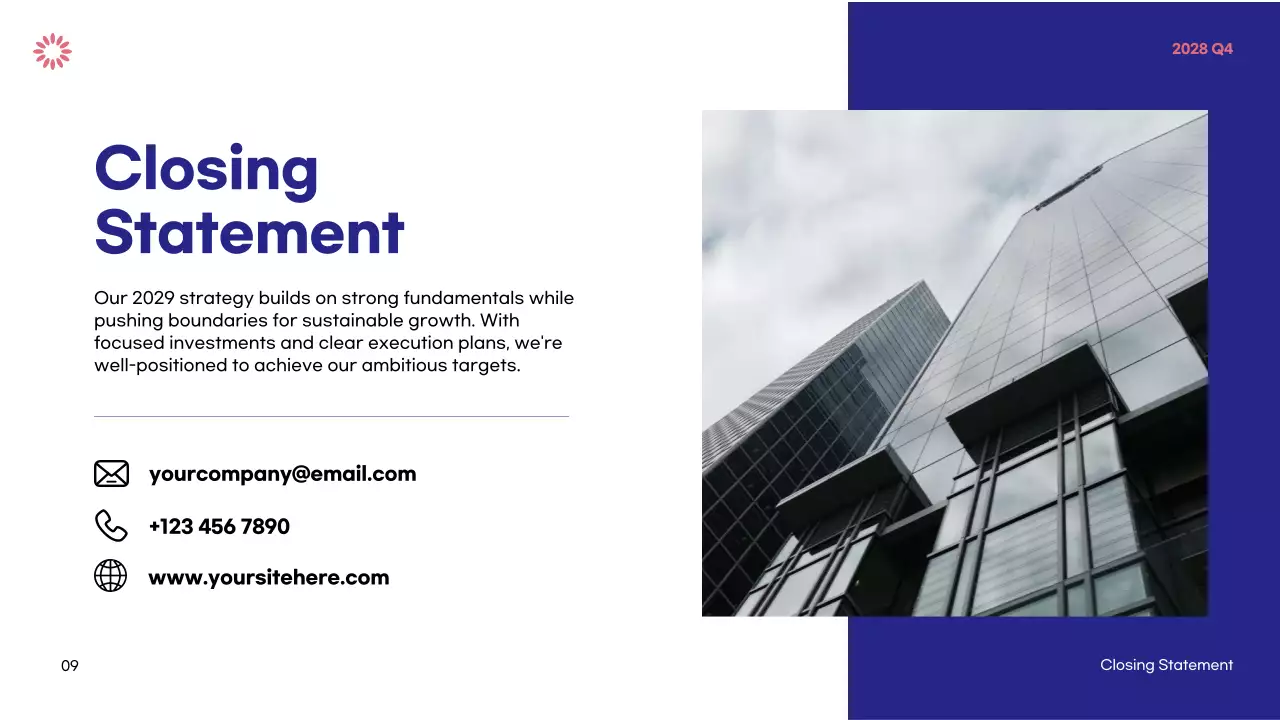 Blue Modern Business Report Presentation