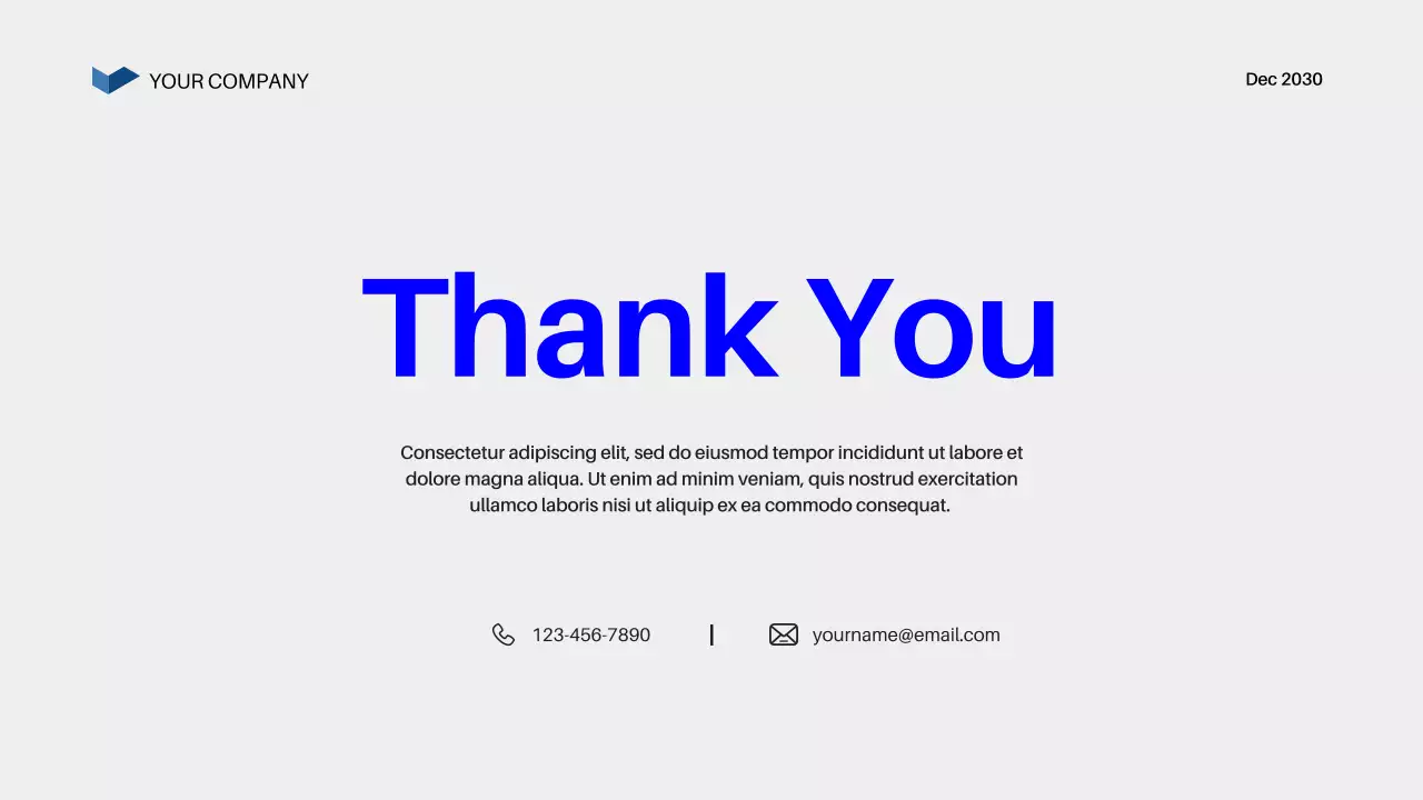 Blue Modern Business Plan Presentation