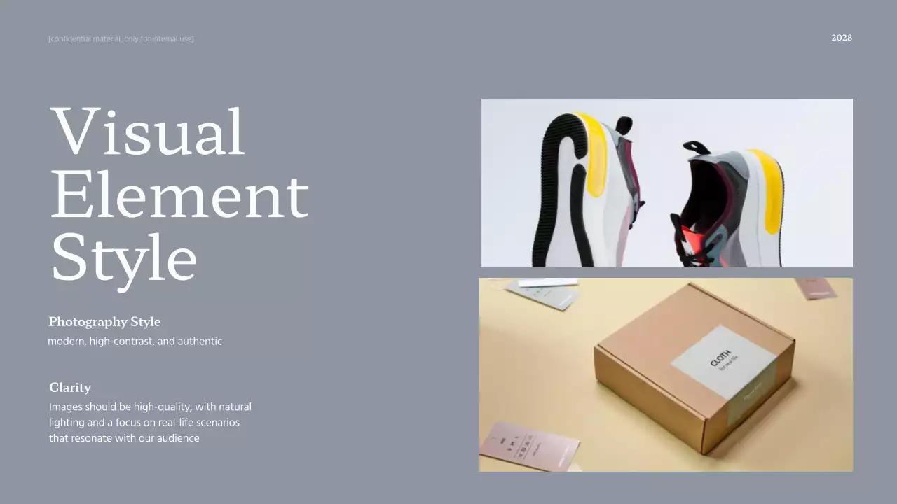 Navy Professional Brand Guideline Presentation