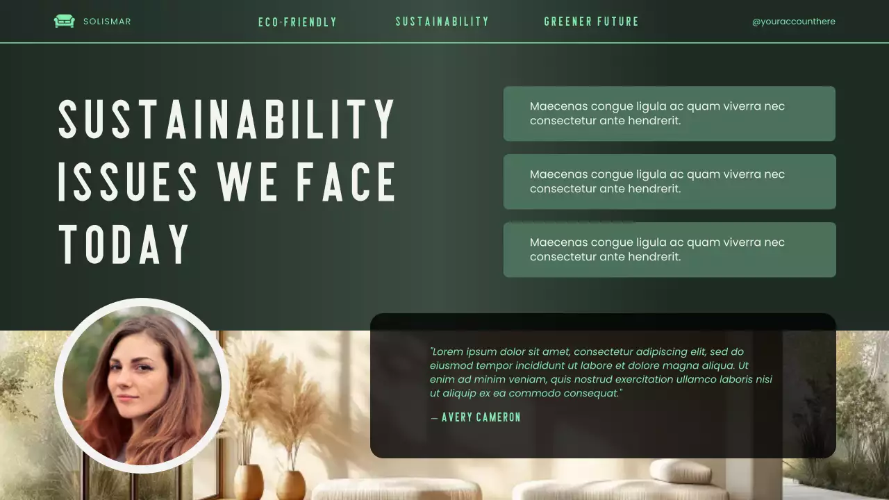 Green Elegant Modern Environmental Initiatives Pitch Presentation