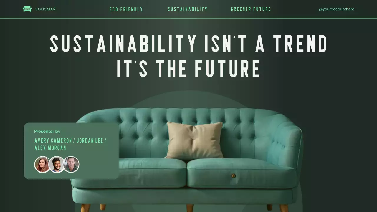 Green Elegant Modern Environmental Initiatives Pitch Presentation