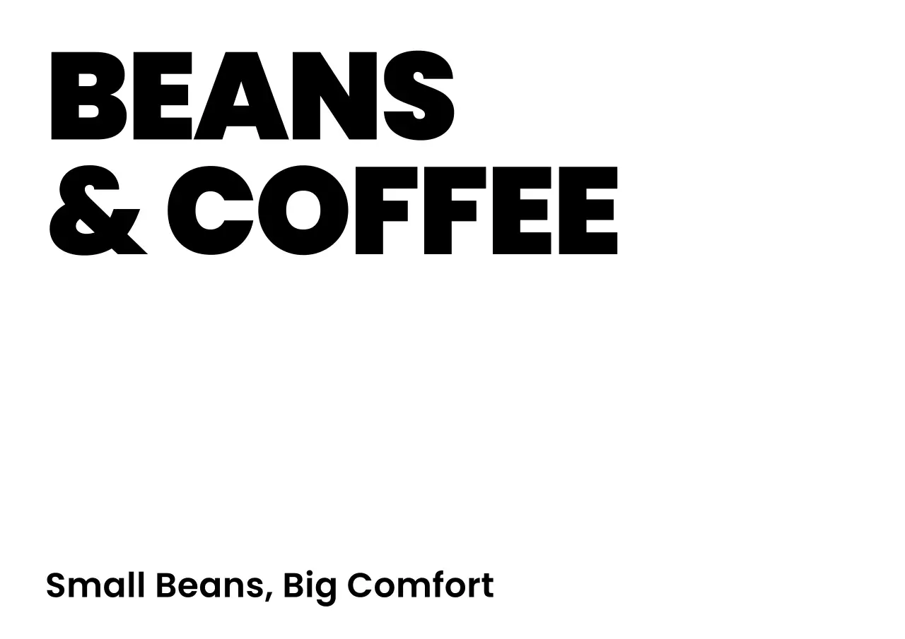 白黒 シンプル コーヒー ロゴ カフェ文章