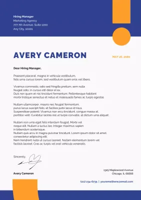 blue modern resume template