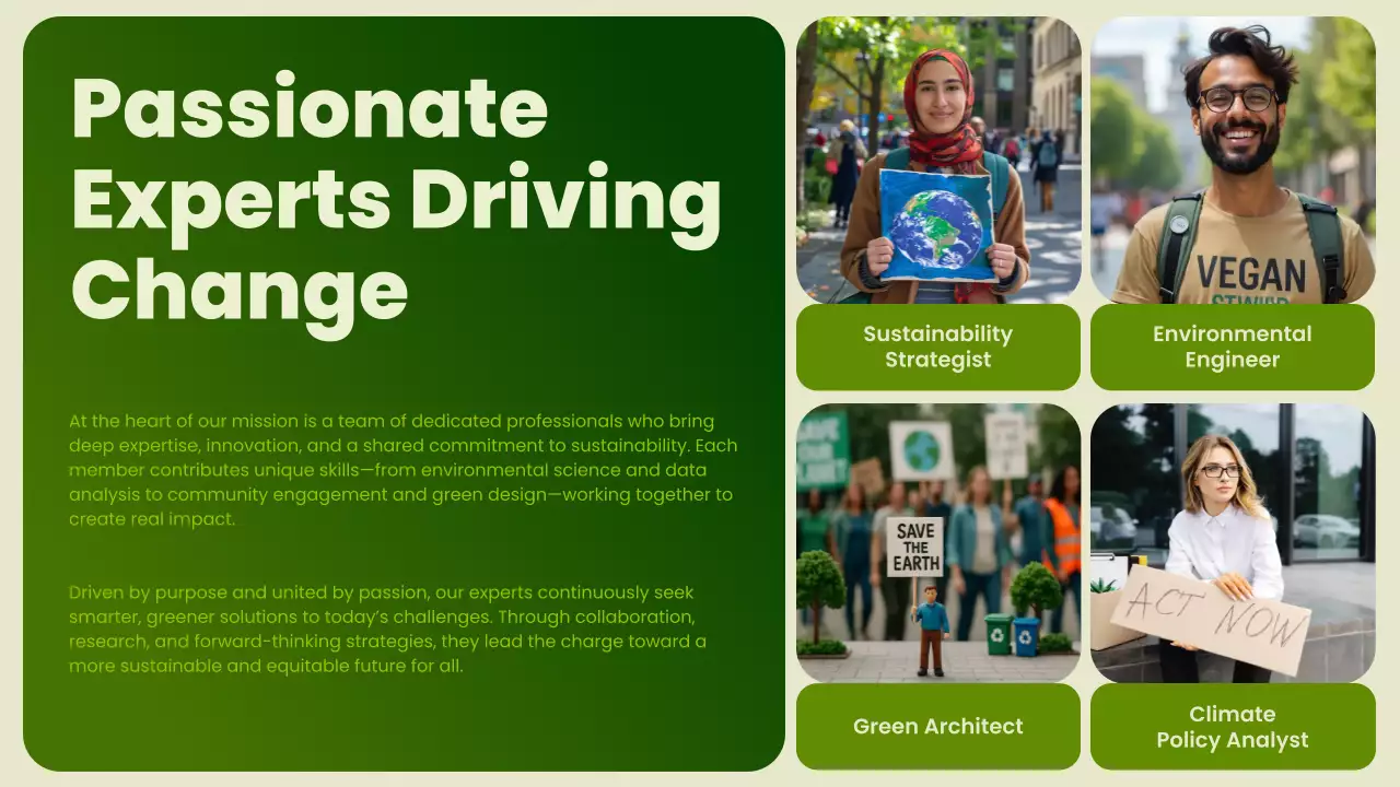 Green Modern Sustainability Promotion Presentation