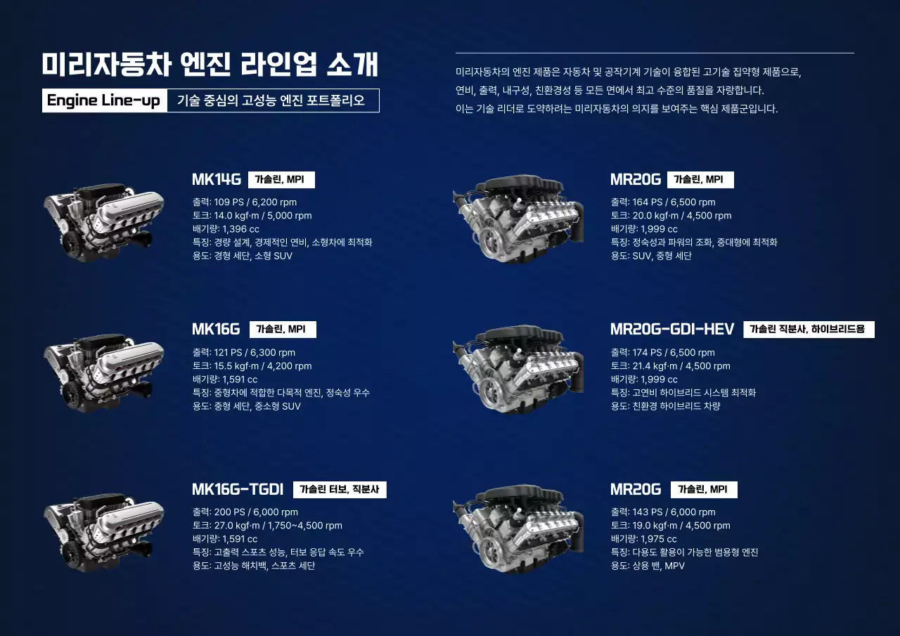 파랑 모던 자동차 홍보