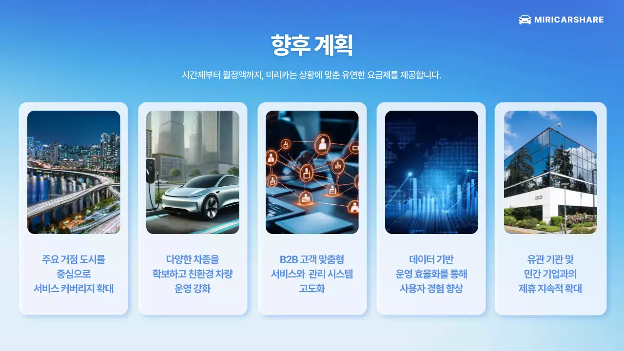 파랑 모던 자동차 서비스 소개