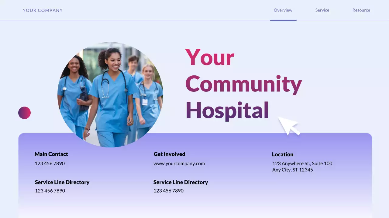 Purple Simple Healthcare Services Promotion Presentation