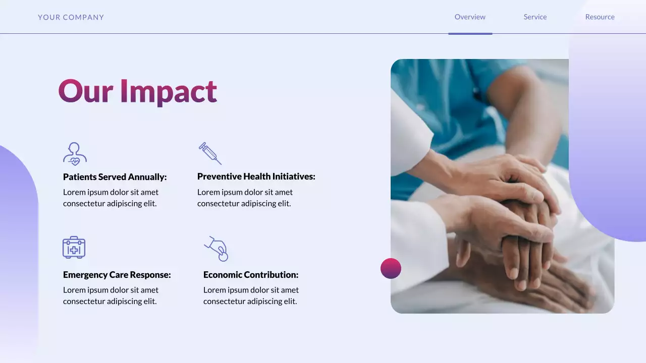 Purple Simple Healthcare Services Promotion Presentation