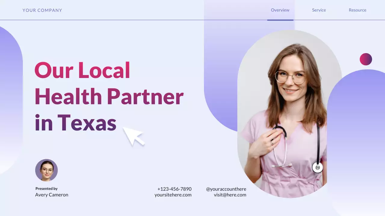 Purple Simple Healthcare Services Promotion Presentation