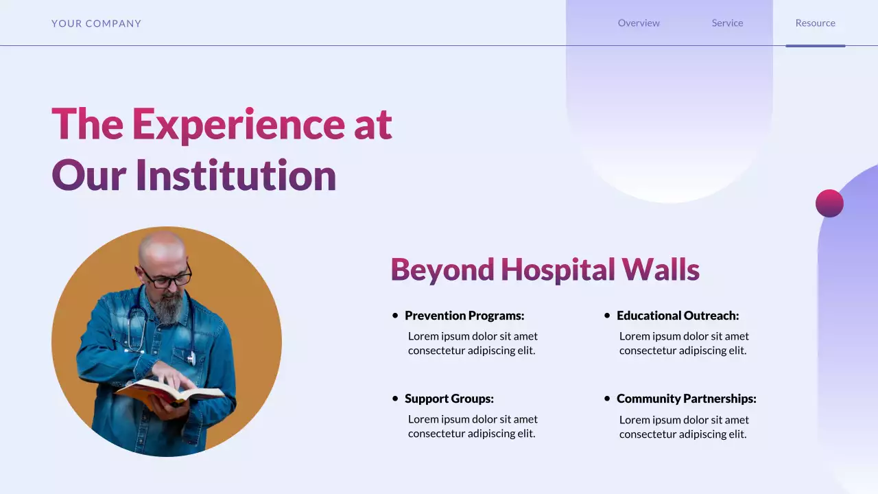 Purple Simple Healthcare Services Promotion Presentation