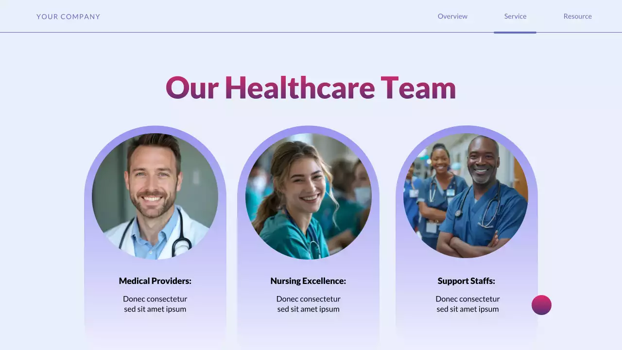Purple Simple Healthcare Services Promotion Presentation