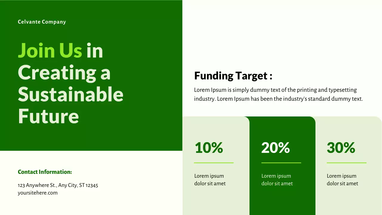 Green Modern Sustainable Initiatives Promotion Presentation