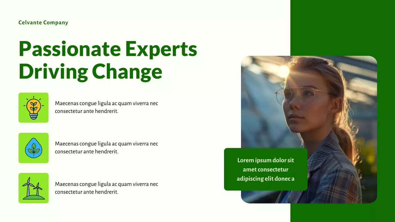 Green Modern Sustainable Initiatives Promotion Presentation