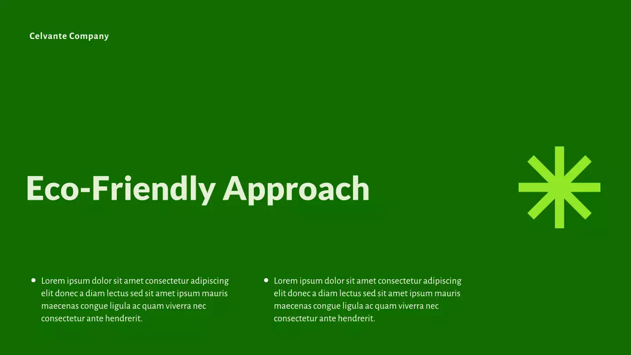 Green Modern Sustainable Initiatives Promotion Presentation