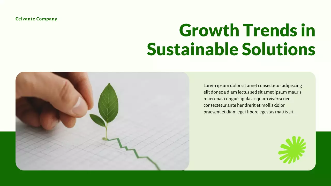 Green Modern Sustainable Initiatives Promotion Presentation