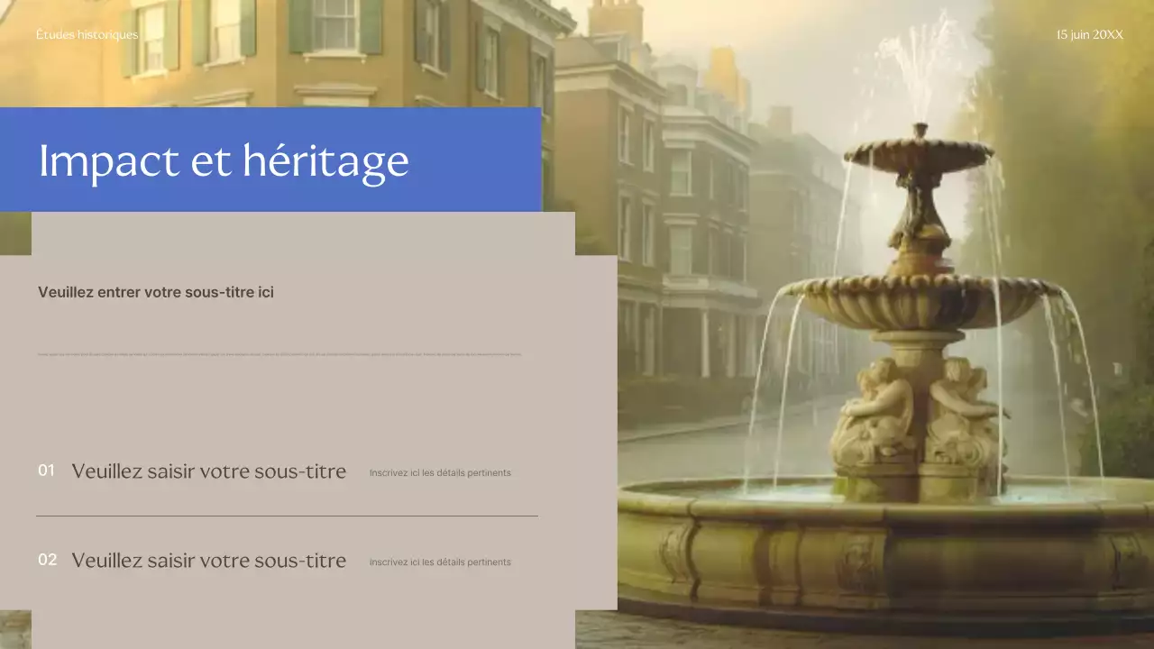 Présentation du guide historique classique beige