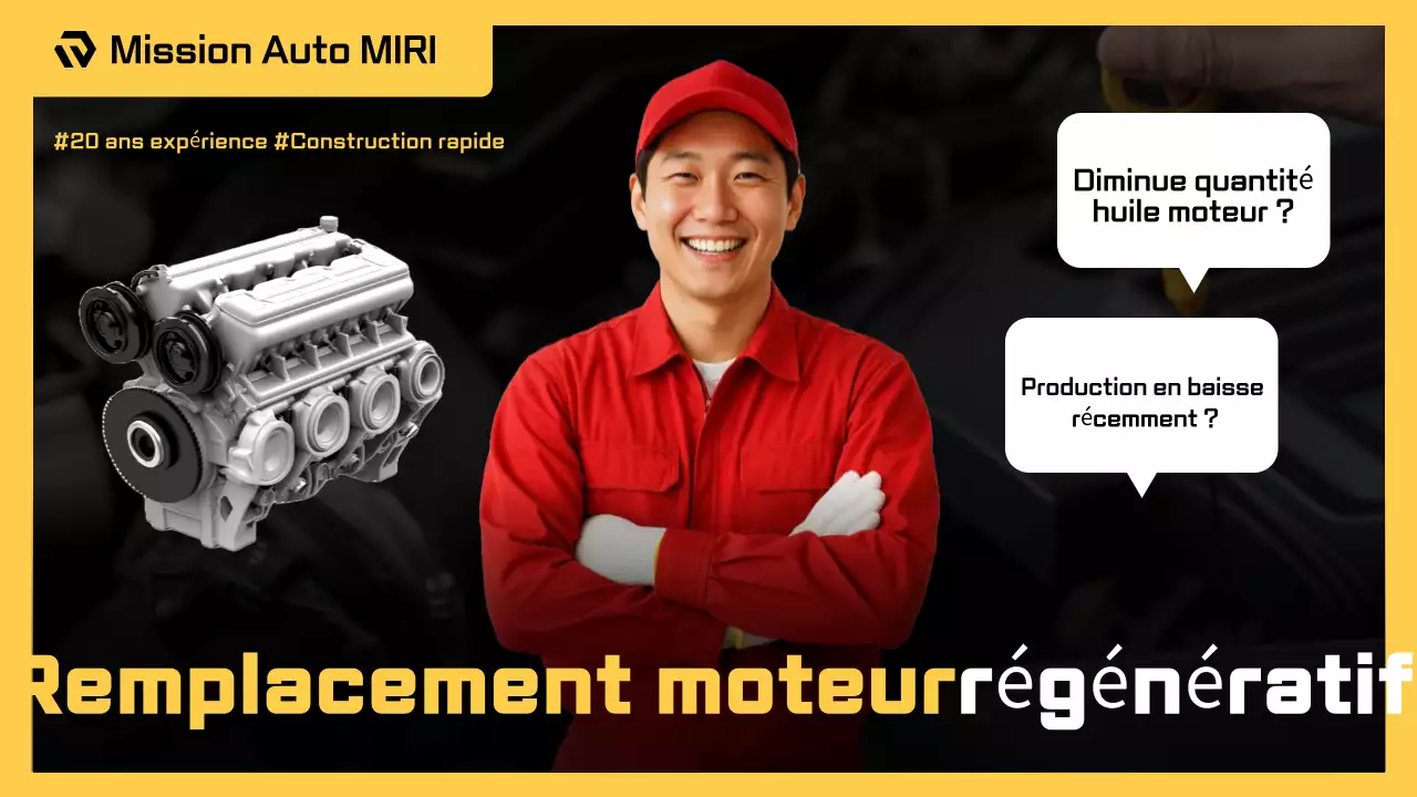 Publicité pour une voiture moderne jaune