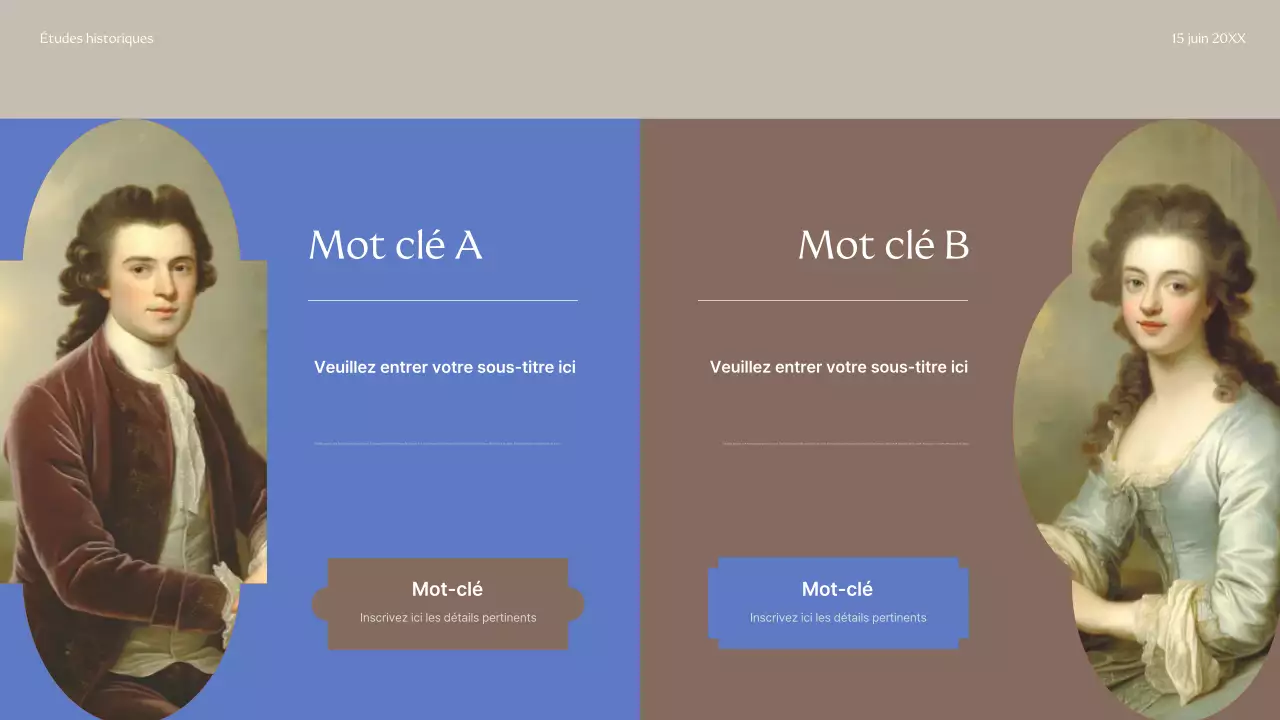 Présentation du guide historique classique beige