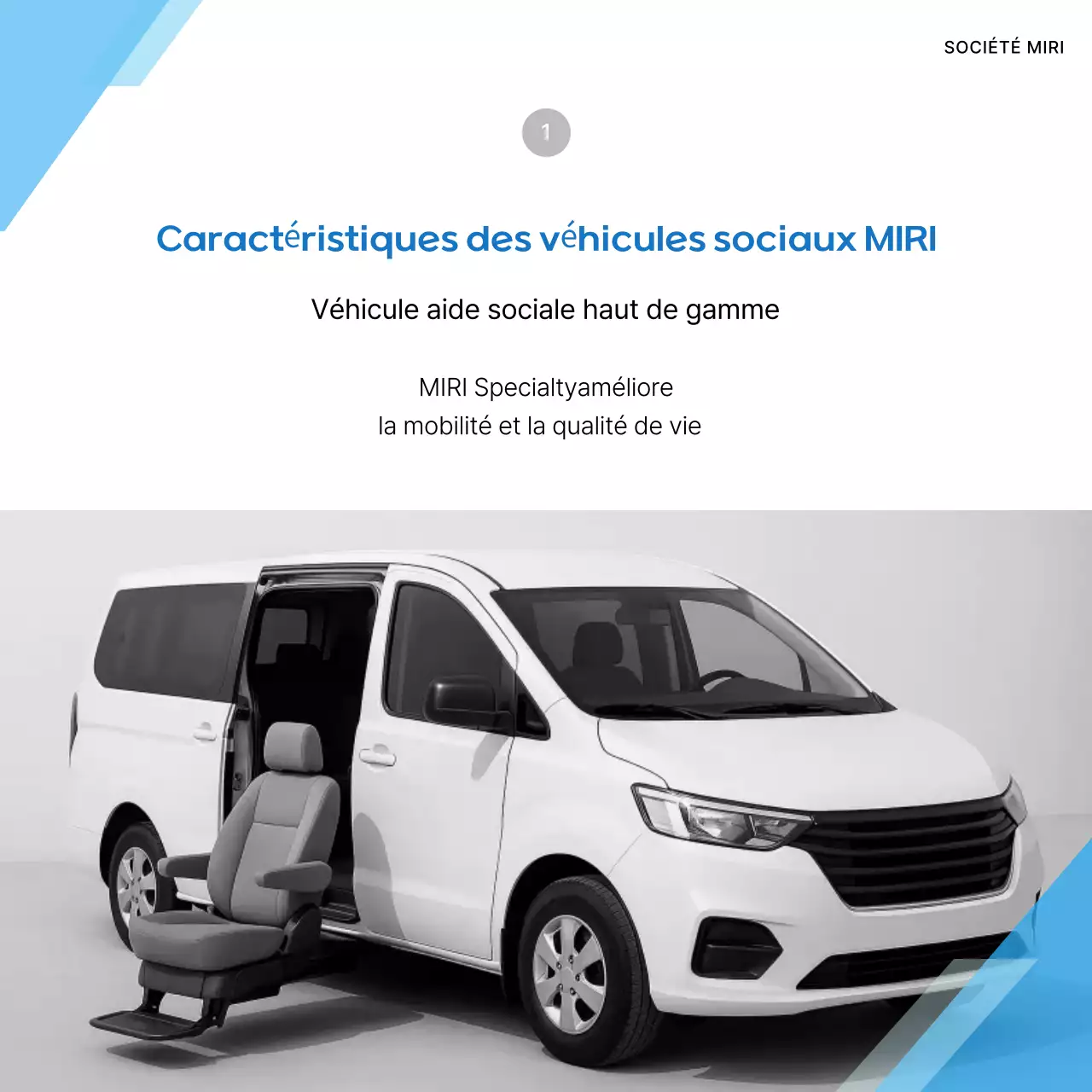 Publicité pour une voiture bleue moderne