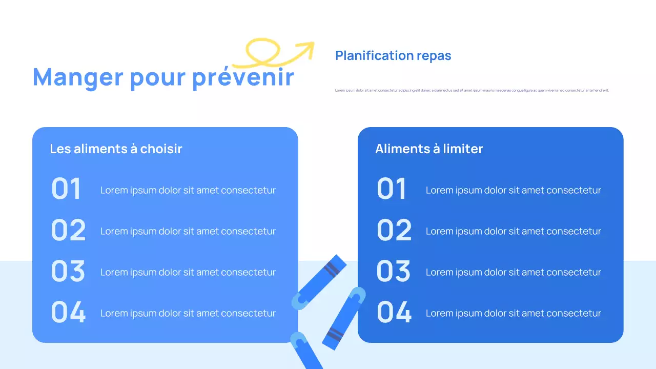 Présentation bleue « Prévenons le diabète »