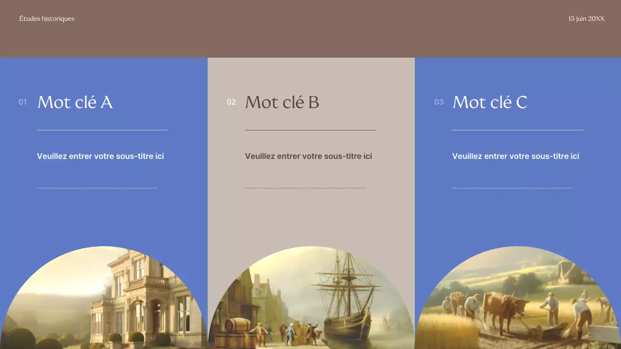 Présentation du guide historique classique beige