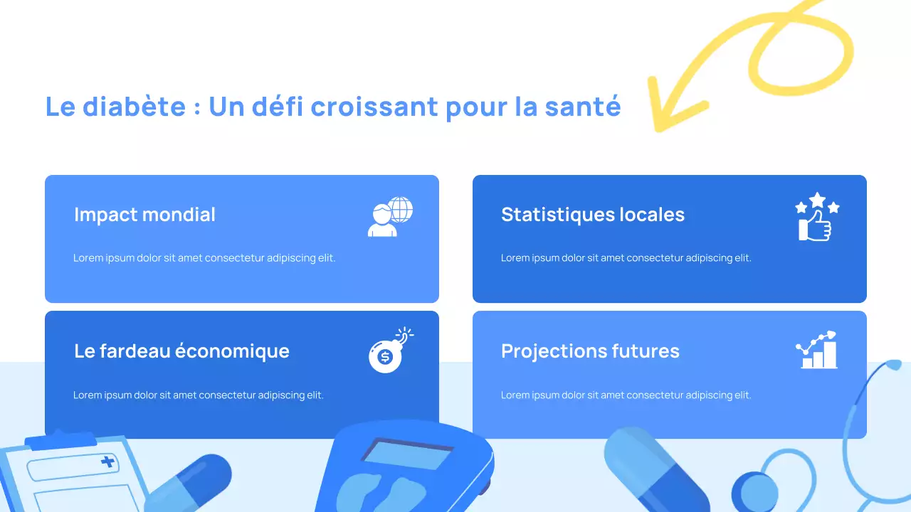 Présentation bleue « Prévenons le diabète »