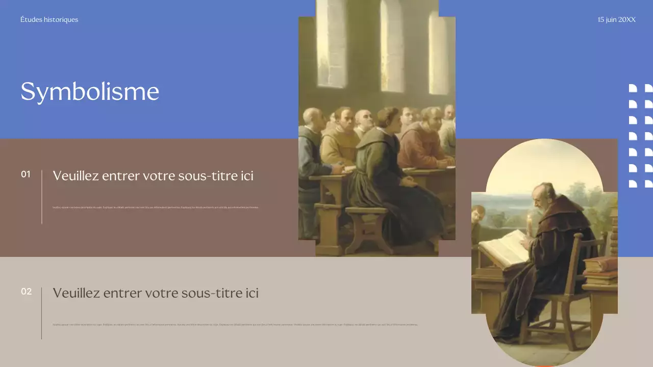 Présentation du guide historique classique beige