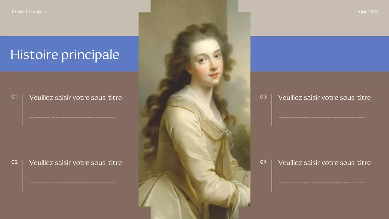 Présentation du guide historique classique beige