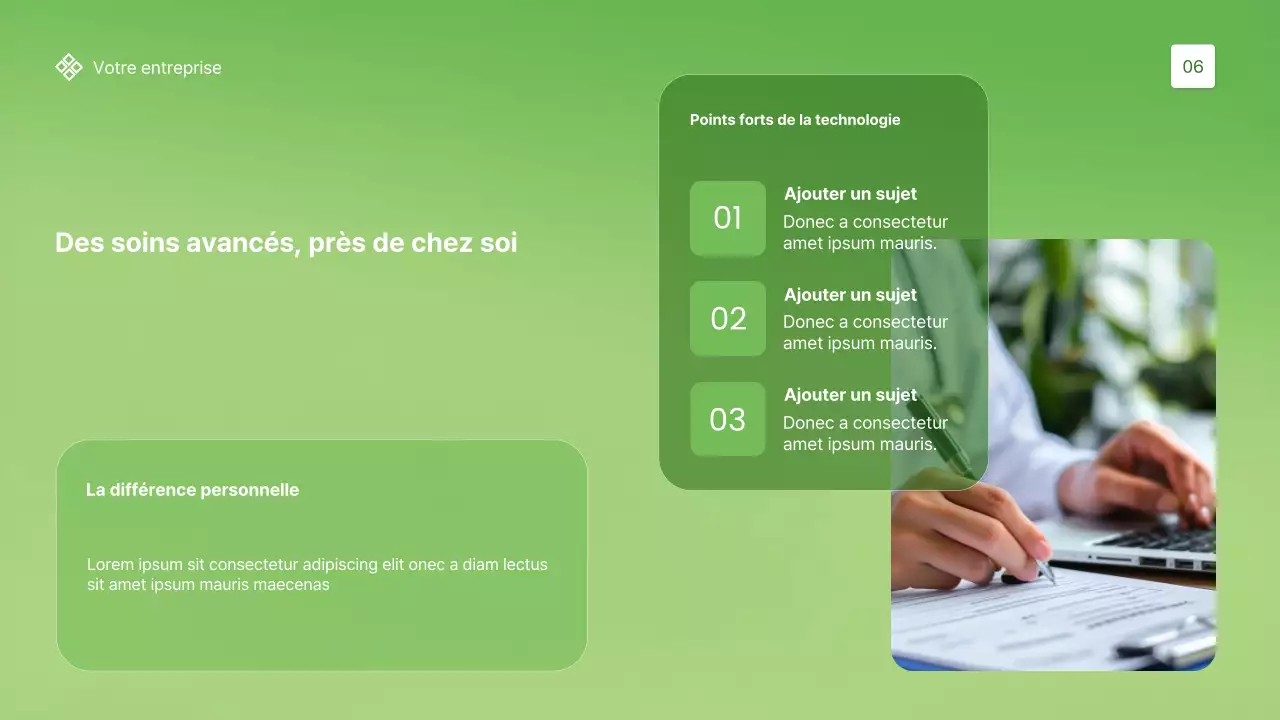 Promotion des soins de santé modernes et écologiques