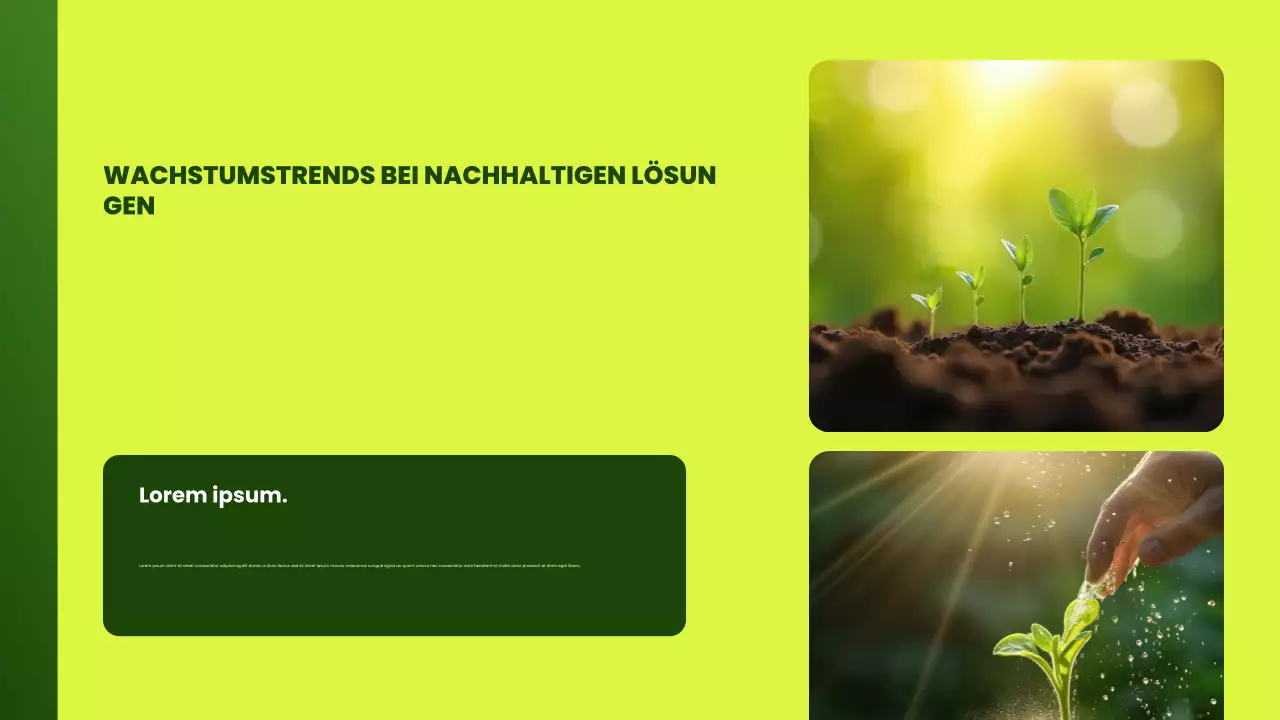 grüne moderne Umweltpräsentation