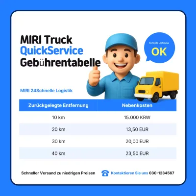 Blue Simple Lieferleitfaden-Aktion